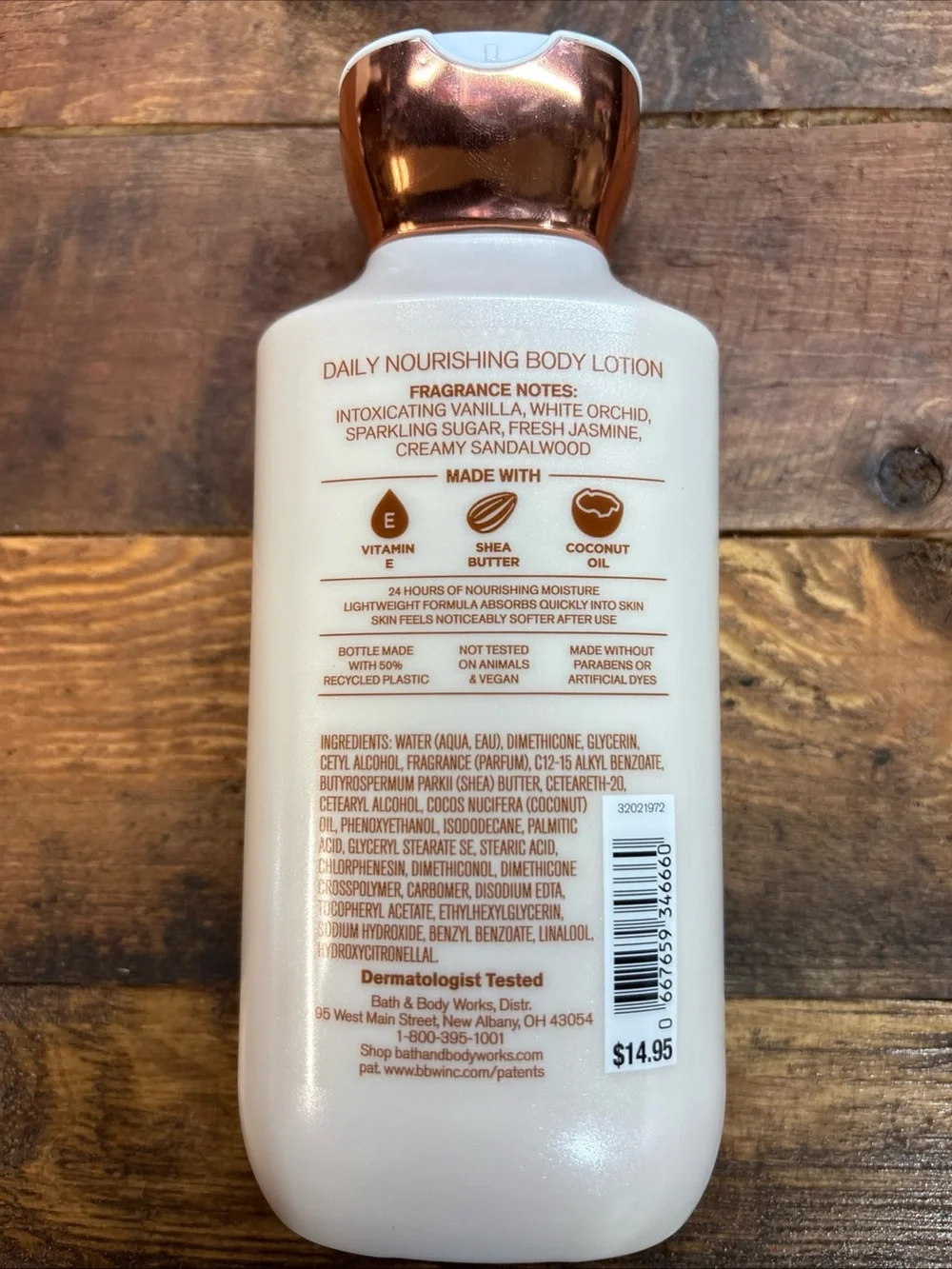 NEW Warm Vanilla Sugar Body Lotion 8 oz Bath & Body Works Nourishing Shea Butter